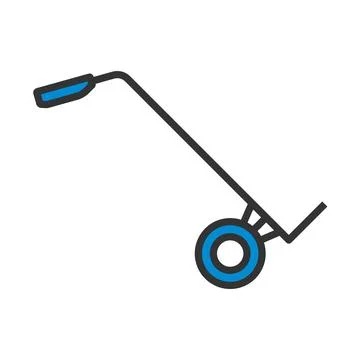 Warehouse Trolley Icon Stock Illustration