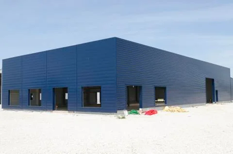 Warehouse under construction Stock Photos
