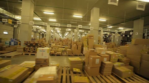 Warehouse with a variety of goods Stock Footage 64336333