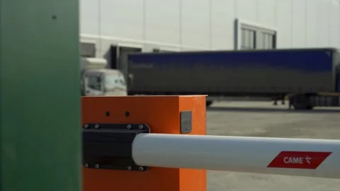 Warehouse, video shooting from hands Stockbeeldmateriaal 327571536