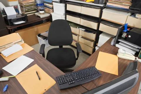Warehouse work station Stock Photos