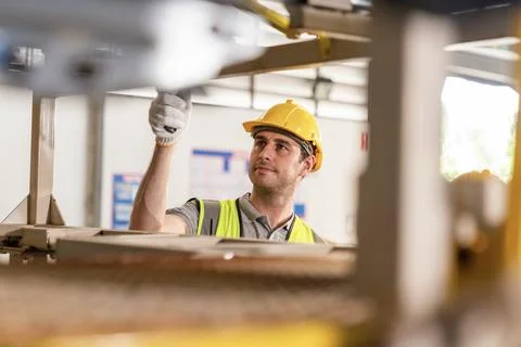 Warehouse worker and managers check stock Stock Photos