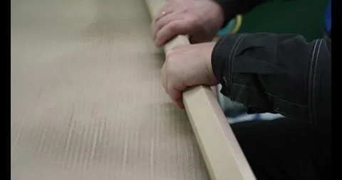 Warehouse worker packaging product for a customer Stock Footage 333980599