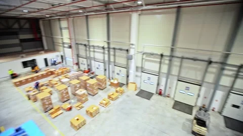 Warehouse Workers Working Preparing orders for Loading Deposit Interior Vidéo 139333641
