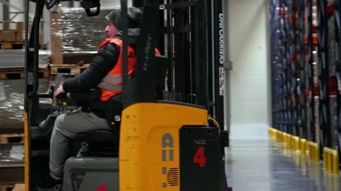 Warehouse Workers Working Preparing orders for Loading Deposit Interior Stock Footage 139333898