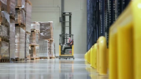Warehouse Workers Working Preparing orders for Loading Deposit Interior Stock Footage 139333939