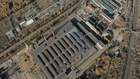 Warehouse in the working area. Stock Footage 97137410