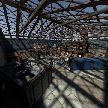 Warehouses Shooting Gallery 3D Model