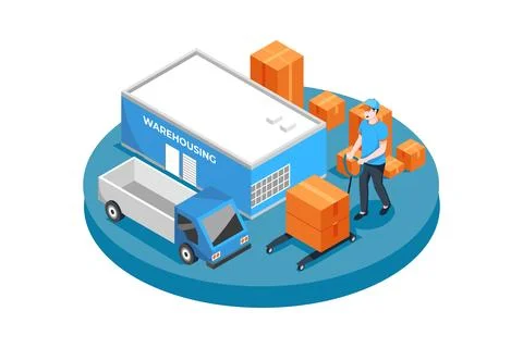 Warehousing Illustrazione stock