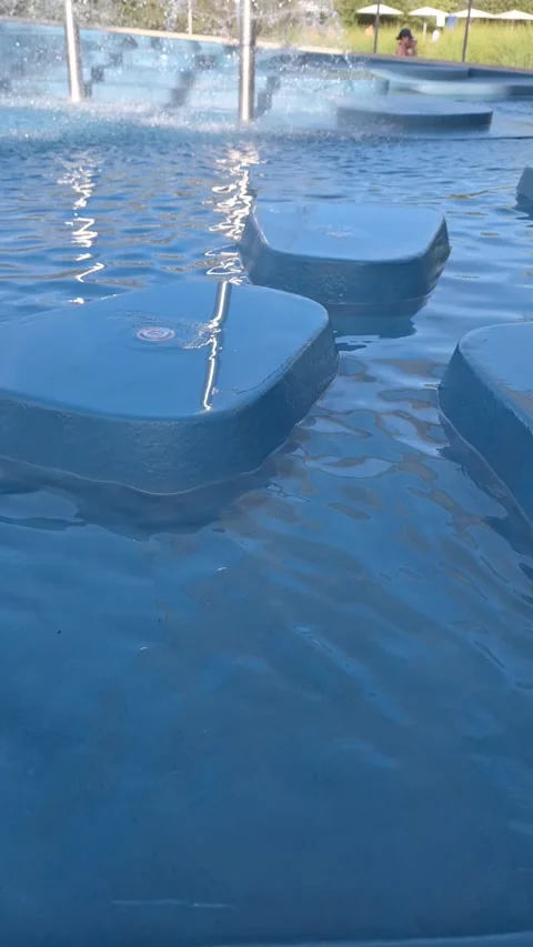 Warer splash in the pool. Stock Footage 340428158