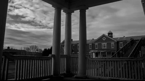 Warfield Complex Porch Time-lapse 4K Stock Footage 61551114