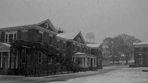 Warfield Complex Snowfall Time-lapse 4K Stock Footage 61630193