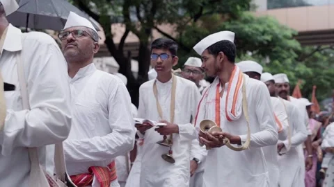 Wari proccesion Stock Footage 284905107