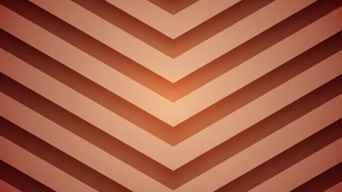 Warm 3D Chevron Background Loop - Elegant Abstract Motion Graphic Stock Footage 335687497