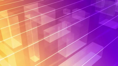 Warm Abstract Crystal Cubes Stock Footage 78594337