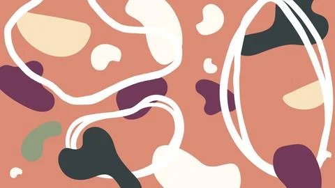 Warm abstract doodle background Stock Illustration