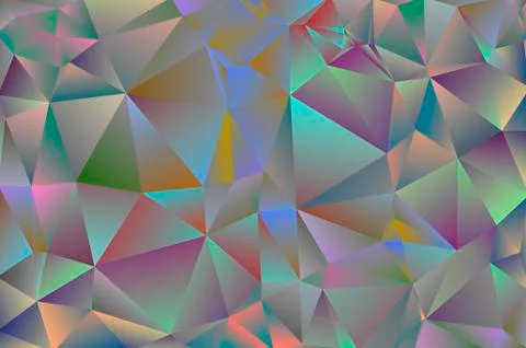 Warm abstract multicolor background of triangles from pink, red, yellow shade 스톡 일러스트