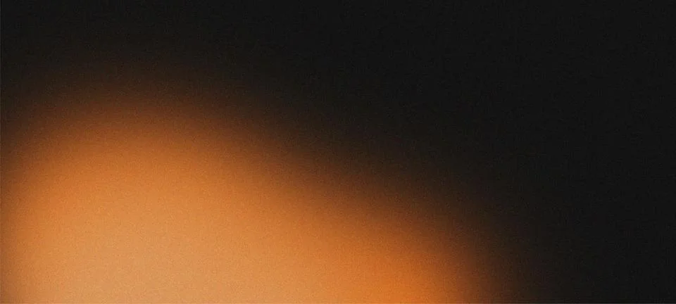 Warm Amber Grainy Gradient Background with Vintage Film Noise and Retro Lig.. イラスト素材