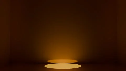 Warm Amber Spotlight Stage Background for Product Presentation Vídeo Stock 347490255