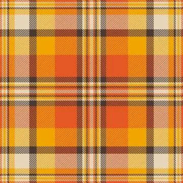 Warm and inviting plaid pattern in autumn colors. A timeless textile design.. Stock Illustration