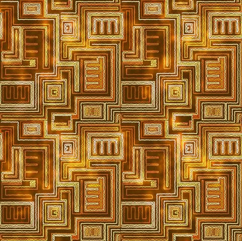 Warm and vintage ethno pattern. Seamless tribal abstract stripped geometric Illustrazione stock