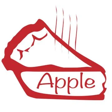 Warm Apple Pie Stock Illustration