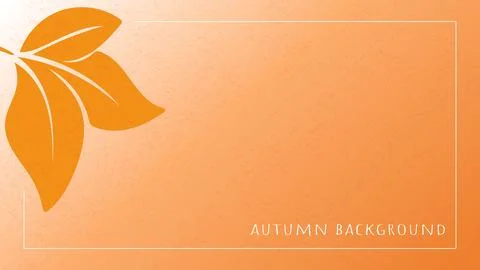 Warm autumn texture background with leaf Stock Illustration