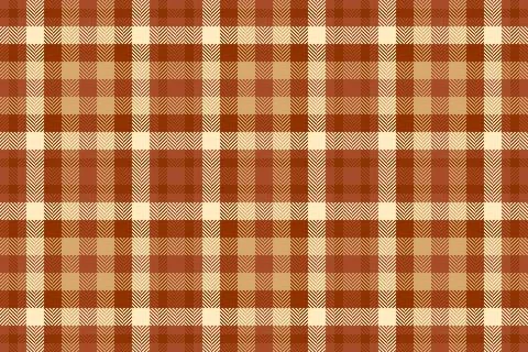 Warm autumnal plaid pattern featuring a subtle herringbone texture.  Perfect  Stock Illustration