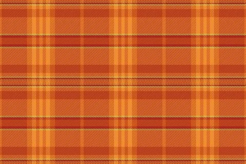 Warm autumnal plaid pattern in rich orange and gold hues.  Perfect for fallth Stock Illustration