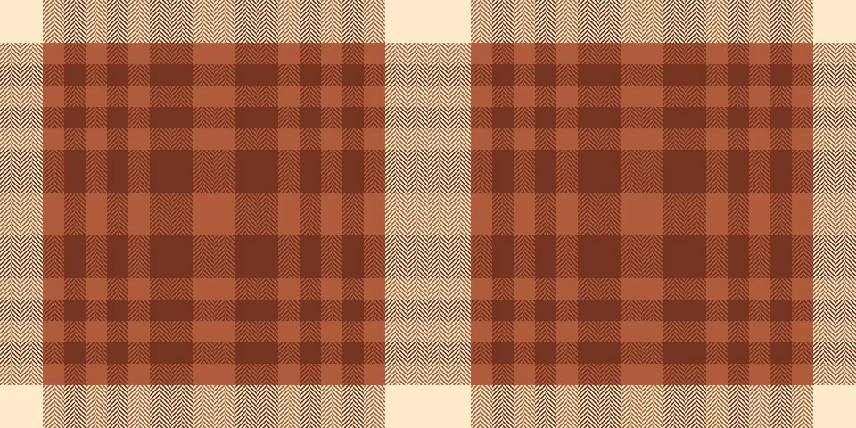 Warm autumnal plaid pattern.  Rustic, earthy tones create a cozy, inviting .. 库存插图