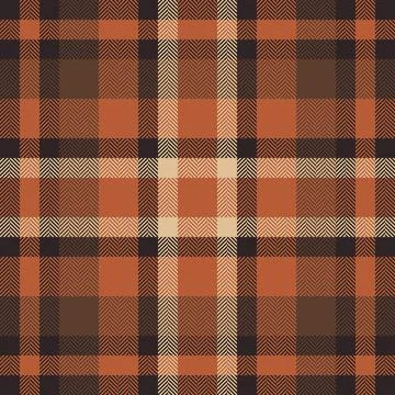 A warm, autumnal plaid pattern with textured herringbone details. Ideal for f Illustrazione stock