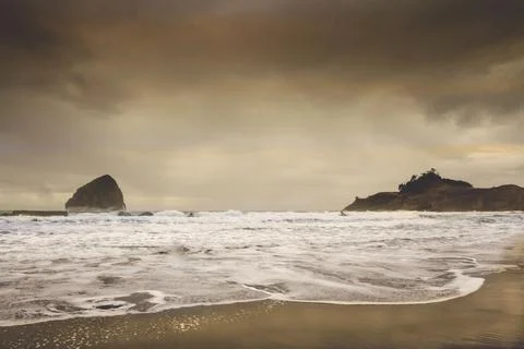 Warm beach landscape Stock-Fotos