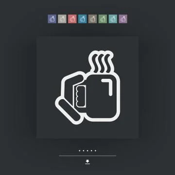 Warm beverage Stockillustratie