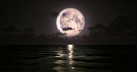 Warm Big Moon 스톡 동영상 237125057