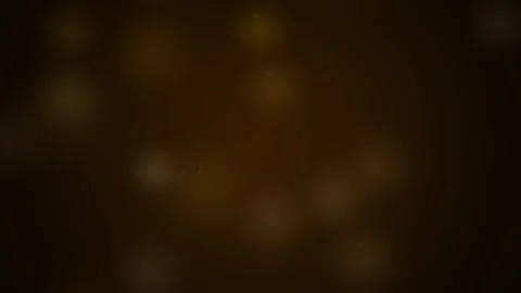 Warm Bokeh Background: Cinematic Abstract Gold Light Flare Texture Overlay Stock Footage 346005168