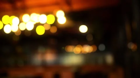 Warm Bokeh Decorative Lights Background for Travel and City Scenes Stock Footage 317066977