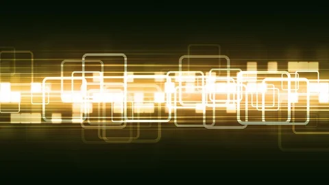 Warm Broadcast Shapes Stock Footage 92335868