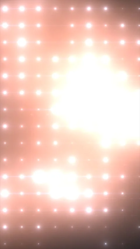 Warm brown backdrop with glowing light grid and bokeh dots, abstract LED st.. Stock Footage 328589366