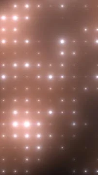 Warm brown backdrop with glowing light grid and bokeh dots, abstract LED st.. Stock Illustration