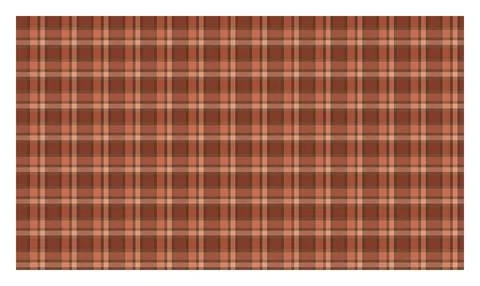 Warm brown plaid pattern background for rustic and autumnal designs. Stock Illustration