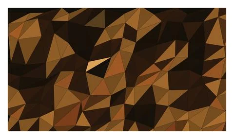 Warm brown polygonal abstract background, geometric triangle mosaic in eart.. 스톡 일러스트