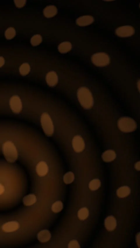 Warm Brown Ripple Loop Dark Glowing Dots Abstract Motion Background Stock Footage 345647552