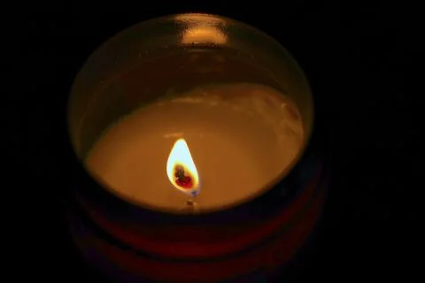 Warm candle 1 Stock Photos