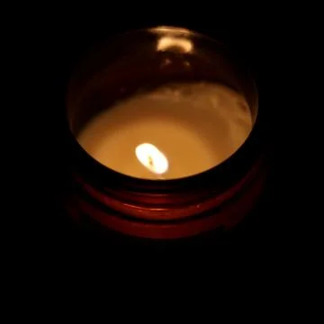Warm candle 2 Stock Photos