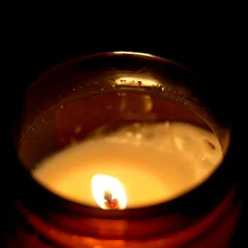 Warm candle 3 Stock Photos