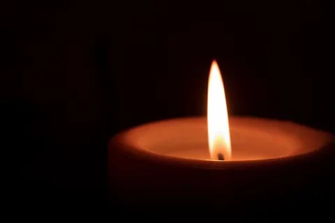 Warm Candle Flame Stock Photos