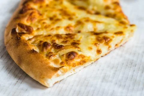 Warm cheesy garlic bread Stock Photos