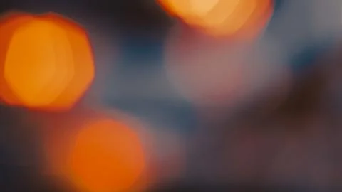 Warm cinematic abstract background with soft bokeh in golden brown tones Stock Photos
