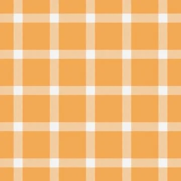 Warm, classic plaid pattern in sunny orange hues. Perfect for rustic designs, Stock Illustration