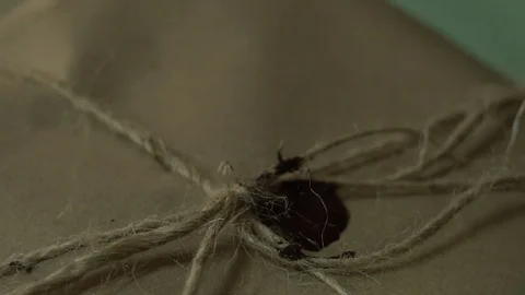 Warm cliche printing on the package Video stock 123005863